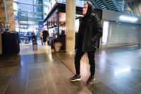 Andrej Medvedev på flygplatsen Gardermoen i februari. Arkivbild.