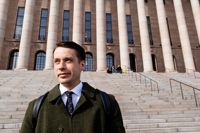 Henrik Wickström är nyvald Folktingsordförande.