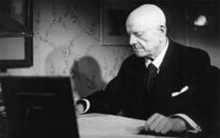 Jean Sibelius fotograferad 1955. 