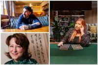 Författarna Adrian Perera (aktuell med Alla mänskorna ha problemen), Zinaida Lindén (aktuell med Till min syster bortom haven) och Rosanna Fellman (aktuell med en andra säsong av podden De där jävla böckerna) möts i ett samtal om litteratur och samhälle på Litteraturfestivalen i Åbo.