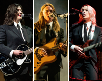 Lucy Dacus, Julien Baker och Phoebe Bridgers i bandet boygenius.