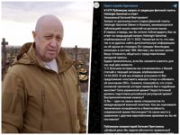 Jevgenij Prigozjin säger i ett svar till Helsingin Sanomat att Försvarsmakten borde mäta sig mot Wagner. Här är han fotograferad vid en begravningsplats för stupade Wagnersoldater i södra Ryssland.