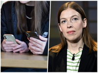 Tidslås på sociala medier? Det föreslår en ny nordisk tankesmedja, men Li Andersson förhåller sig tveksamt till förslaget.