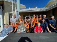 Ingå spelmansgille besökte äldreboendet Lönneberga i lördags. 