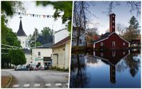 Lappträsk kyrkoby och Strömfors bruk.