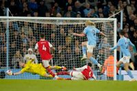Erling Braut Haaland gjorde mål när Manchester City 4–1-besegrade Arsenal.