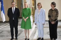 Petteri Orpo, Riikka Purra, Anna-Maja Henriksson och Sari Essayah.