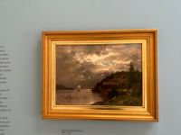 Ursprung. Hjalmar Munsterhjelms målning Afton i Barösund är basen för en serie moderna konstverk.