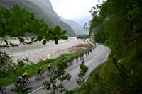 Giro d'Italia erbjuder storslagna omgivningar. Bilden från förra årets lopp.