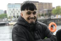Jere Pöyhönen höll den finska flaggan högt under veckan i Liverpool.
