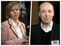 Anna-Maja Henriksson vill öka på utvecklingsbiståndet i enlighet med Finlands internationella mål. Jussi Halla-aho vill minimera det.