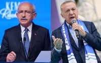 Utmanaren Kemal Kiliçdaroglu och sittande president Recep Tayyip Erdogan.