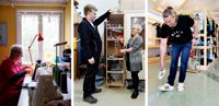 Tua Åberg, Rune och Helena Packalén samt Patrik Frisk tycker alla om att gå på skattjakt på loppmarknader.