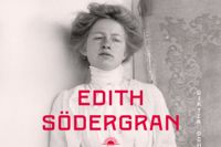 Detalj från pärmen till boken Världen är min, som kombinerar fotografier och dikter av Edith Södergran.