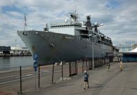 Senast HMS Albion var i Finland tillät inte det rådande pandemiläget att allmänheten besökte fartyget.