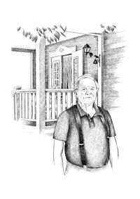 Björn Federley inledde sin bana på Naturväktarna 1979. Illustration från boken Naturväktarna av Herta Donner.