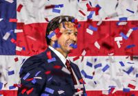 Ron DeSantis meddelade sin kandidatur natten till torsdag finsk tid. Bilden är från ett kampanjtillfälle i november.