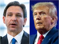 Floridaguvernören Ron DeSantis utmanar expresidenten Donald Trump i kampen om att bli republikanernas presidentkandidat.