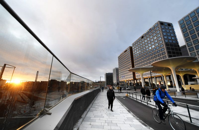Här, precis nedanför Bölebron och bredvid köpcentret Tripla kommer landskapet att förändras drastiskt när skyskraporna börjar skjuta upp.