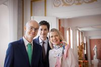 HBL:s blivande chefredaktör Kalle Silfverberg, Dagens Nyheters chefredaktör Peter Wolodarski och HBL:s nuvarande chefredaktör Erja Yläjärvi.