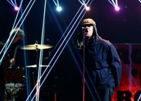 Sångaren Liam Gallagher skulle ha uppträtt på In the park i Helsingfors 28 juni. Bilden är tagen från ett uppträdande på Brit awards i London 2022.