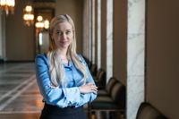 Sofia Virta är mer högerorienterad än de flesta av hennes partikamrater. Hon siktar på att De Gröna ska bli ”ett reformparti i mitten”.