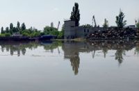 Explosionerna vid vattenkraftverket i Kachovka har förorsakat översvämningar i Cherson i södra Ukraina.