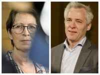Kristdemokraternas ordförande Sari Essayah och Svenska riksdagsgruppens ordförande Anders Adlercreutz fortsätter förhandlingarna om programmet för en högerregering.