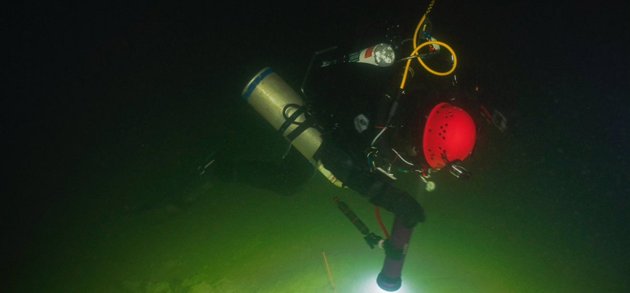 Marinens dykare inspekterade den skadade gasledningen Balticconnector i oktober. Nu är ledningen reparerad.