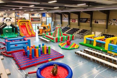Dette arkivfoto er fra Hop og Ruls opstilling i Struer Energi Park. Det er ikke nødvendigvis samme opstilling i Spjald Fritidscenter lørdag 7. februar.