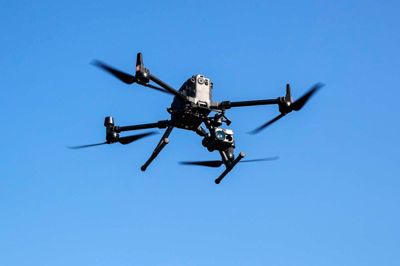 En drone kom alt for tæt på Flyvestation Karup.