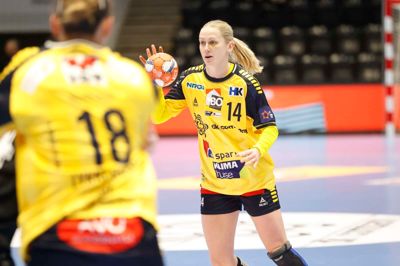 Svenske Emma Lindqvist var kampens bedste spiller, og hun fik nettet til at blafre syv gange på syv forsøg.