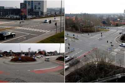 Her er tre af de steder, hvor der i Herning Kommune sker flest trafikuheld.