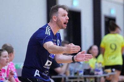 Peter Schilling Laursen var udfordret i Horsens, hvor Silkeborg-Voel var bagud gennem stort set hele kampen. Foto: Bo Amstrup/Silkeborg-Voel