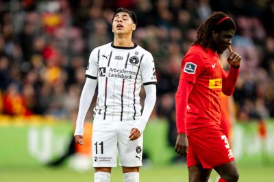 Dario Osorio (t.v.), der her ærgrer sig under tirsdagens nederlag mod FC Nordsjælland, har i sæsonens foreløbige 20 Superliga-kampe blot scoret to gange og leveret to assists. Chileneren og FCM-offensiven skal steppe op i guldslutspurten, mener fodboldeksperten Francis Dickoh.