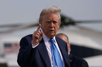 USA's præsident, Donald Trump, er fredag lettet fra Joint Base Andrews i Maryland i præsidentflyet, Air Force One, med kurs mod Italien.