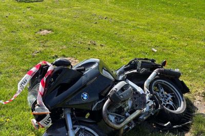 Motorcyklisten kom på sygehuset i Viborg efter sammenstødet med en bil. Foto: Rasmus Viuff
