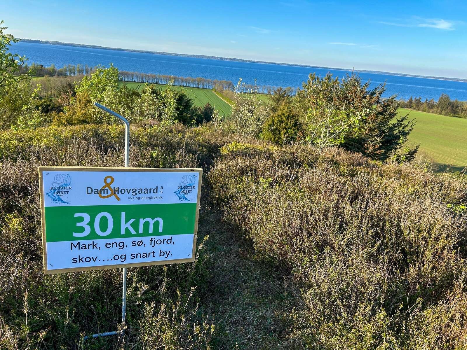 En nyhed til Klosterløbet 2025 er en rute på 30 kilometer gennem kuperet terræn omkring Hejlskov, Virksund og Ørslevkloster. Privatfoto