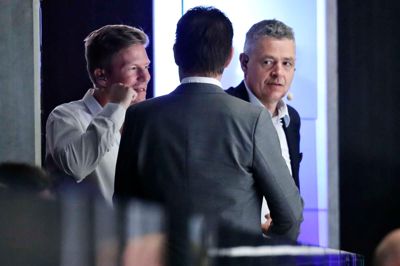 Efter sin mangeårige aktive karriere har Morten Green (t.v.) foruden at være agent også været ekspertkommentator. Her er han i studiet med Jimmy Bøjgaard (i.m.) og Thomas Kristensen.