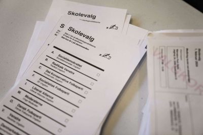 Skolevalget 2026 fandt sted torsdag, og Socialdemokratiet blev størst hos de ældste folkeskoleelever. (Arkivfoto).
