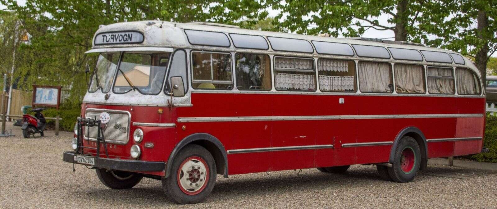 Gæsterne kunne også opleve denne veteranbus. Foto: Jan Sand