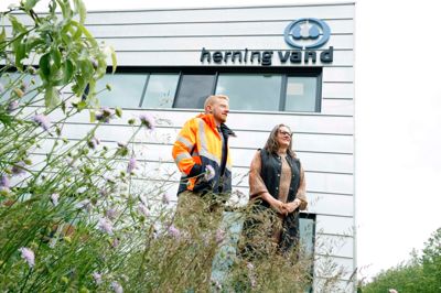 Hos Herning Vand er det blandt andet projektlederne Mads Riber og Lise Kristensen, der sørger for, at vandet løber rent i hanerne og ud i naturen.