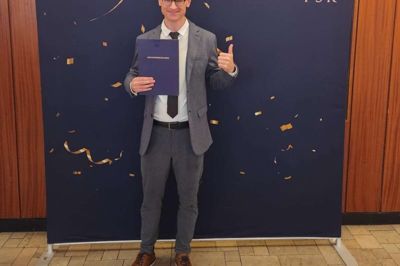 Jonas Langhoff har bestået eksamen som statsautoriseret revisor og fejres hos Blicher Revision & Rådgivning tirsdag 3. juni.