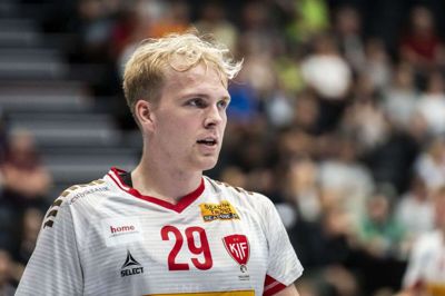 KIF Koldings Viktor Nevers er blot 23 år, men har valgt at stoppe sin håndboldkarriere. (Arkivfoto).