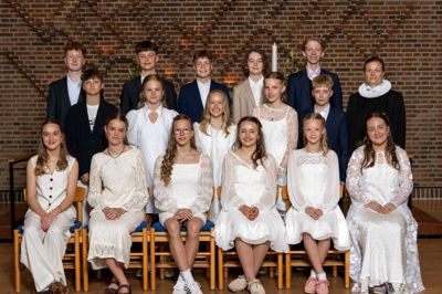 Lørdag 3. maj blev følgende konfirmeret i Hedeagerkirken ved sognepræst Hanne Marie Meier: Alfred Bertel Würtz, Laurits Klarskov Hostrup, Louie Walton Schäfer, Kristian Damgaard, Storm Gammelager Toft, Mingus Pander, Signe Østergaard Rokkjær, Emily Kruse Jørgensen, Nora Søndergaard Geiger, Lucas Brødsgaard, Mynte Rolander Lindkvist, Agnes Poder Schmidt, Emilie Ask Kristensen, Maja Hedager Rahbek, Thilde Siggaard Bech-Tolstrup og Silje Kirstine Lützen Lübker.