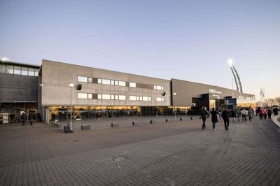 MCH Arena har været udsat for hærværk før pokalfinale. Foto: Ritzau Scanpix