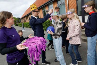Haderup Skole og Børnehus holdt for to år siden deres eget Royal Run på området omkring skolen.