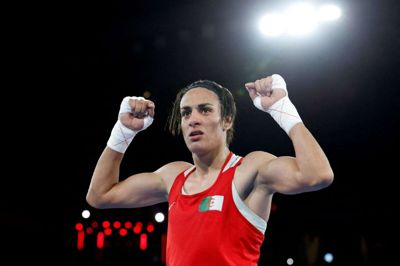 Imane Khelif vandt guld ved OL i Paris i 2024.