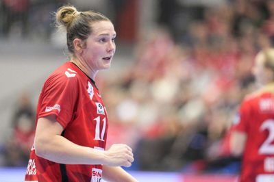 Team Esbjerg-spilleren Rikke Iversen er gravid og kommer ikke til at spille mere i år. (Arkivfoto).