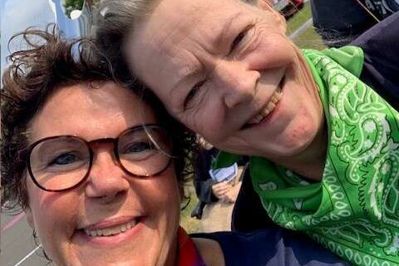 Den 9. juni er der Royal Run i Viborg, men i Karup har de allerede været i gang med den lokale udgave, hvor plejehjemmet også var med. Privatfoto.